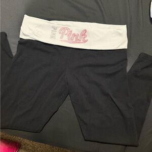 Victoria Secret PINK fold over leggings size Large